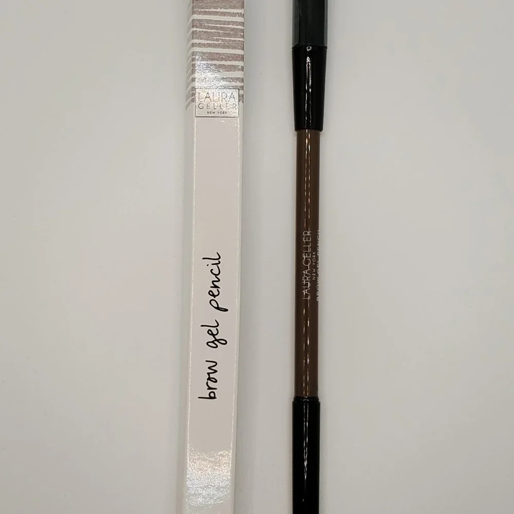 🌈 Laura Geller Brow Gel Pencil + Built in Sharpener Brush in Charcoal BNIB - Picture 3 of 16